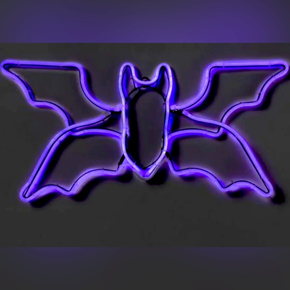 Target neon purple Halloween bat with flashing wings